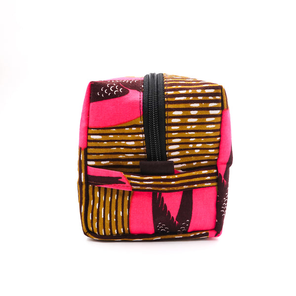 Korokoro Pouch M -Swallow Brown & Pink-