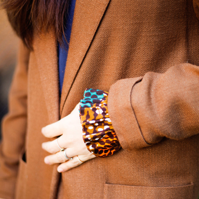 Sleeve -Big Eye Orange & Brown-