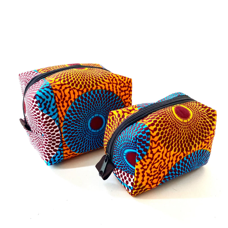 Korokoro Pouch S/M 2 Points Set -Eye Blue Orange White & Orange Blue-