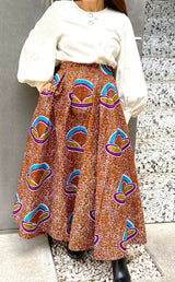 Random Tack Skirt -Ladder Pink-
